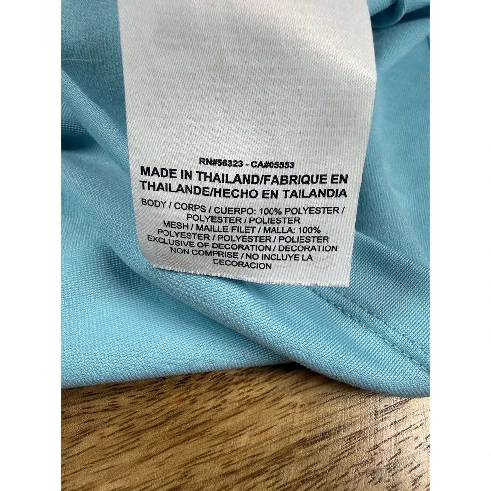 Nike Dri-FIT Running 1/4 Zip Pullover Top Blue Reflective Women's XS